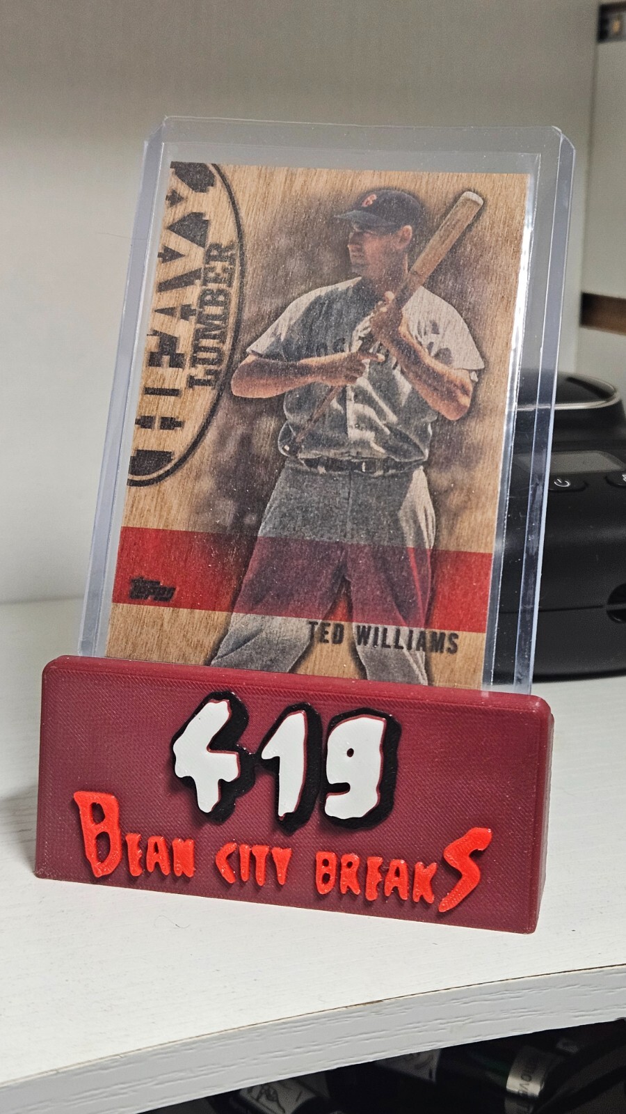 2024 Topps Update Ted Williams Heavy Lumber SSP Case Hit Boston Red Sox #HL-52