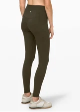 Lululemon High-Rise Align Pant 31" Dark Olive Green Size 