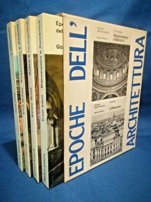 Hubala, Epochen der Architektur. 4 Vol. in Verlagsbox. 1973 Perfekt