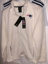 New England Patriots Football Full-zip Fleece Jacket Nfl Pats •• Juniors 11/13 L