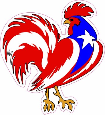 Puerto Rico Gallo Rooster Vinyl Sticker Decal Ebay