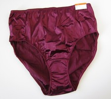 1 NEW Cacique VTG Second Skin Satin Hi-Cut Brief Panty Size 18 / 20
