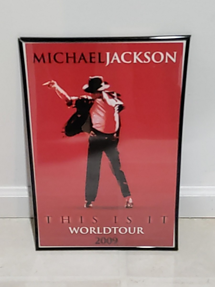 Michael Jackson Red Poster Print Wall Art This Is It World Tour
