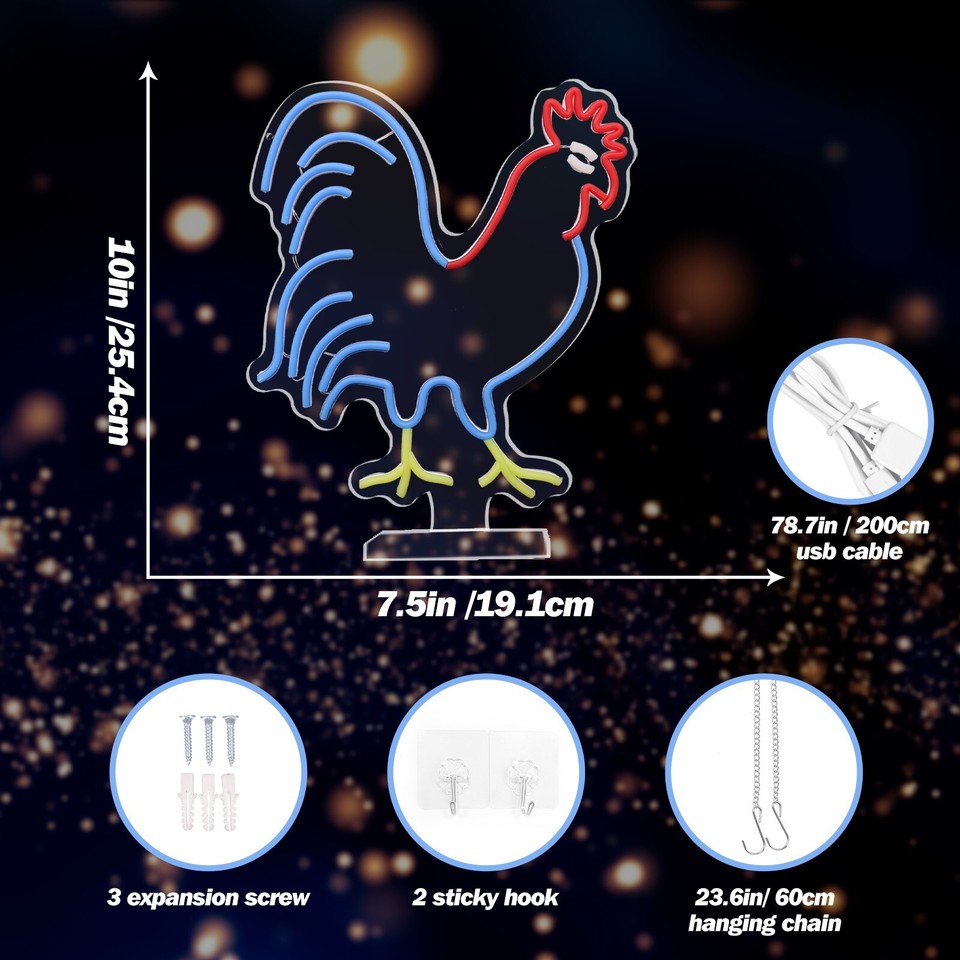 LED Neon Light Signs, Neon Signs Wall USB Night Light for Bedroom Wall