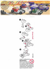 Ü Ei Beipackzettel BPZ Green Devil aus der Serie Hot Rod Race 2002 Ferrero Samml