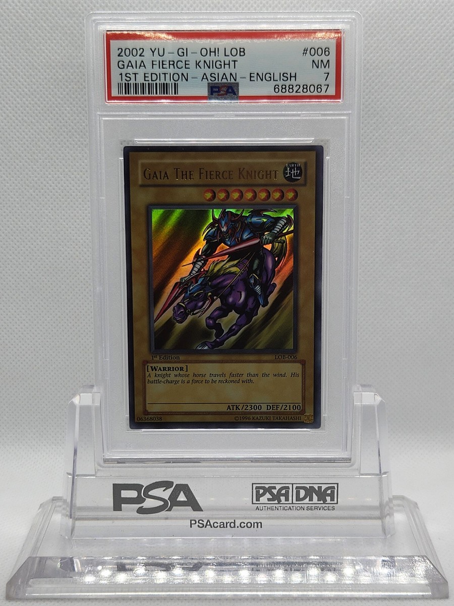 遊戯王 LOB 1st Gaia Champion 旧アジア PSA 9 YUGIOH 1ST ED ASIAN LOB-006 GAIA THE FIERCE KNIGHT ULTRA RARE PSA