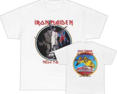 Iron Maiden October 8, 1983 NYC Brain Damage At The Garden Event  shirt