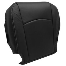 NLQR Front Driver Side Bottom Replacement Seat Cover Black Microfiber Leather...