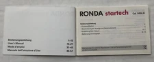 Ronda startech users manual booklet