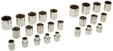 NEW CRAFTSMAN 25 pc 3/8" INCH DRIVE STANDARD/METRIC SAE/MM 12 POINT SOCKET SET