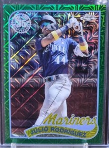 2024 Topps Series 2 - Julio Rodriguez - Silver Pack Mojo Green /99