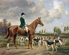 Best Wall Decor Hunting Dogs Painting Picture Printed Canvas Giclee