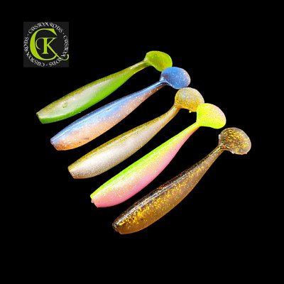 3 BALZER Shirasu Waggle Shad Gummifisch Bass UV Wobbler Zander Easy Stint Hecht