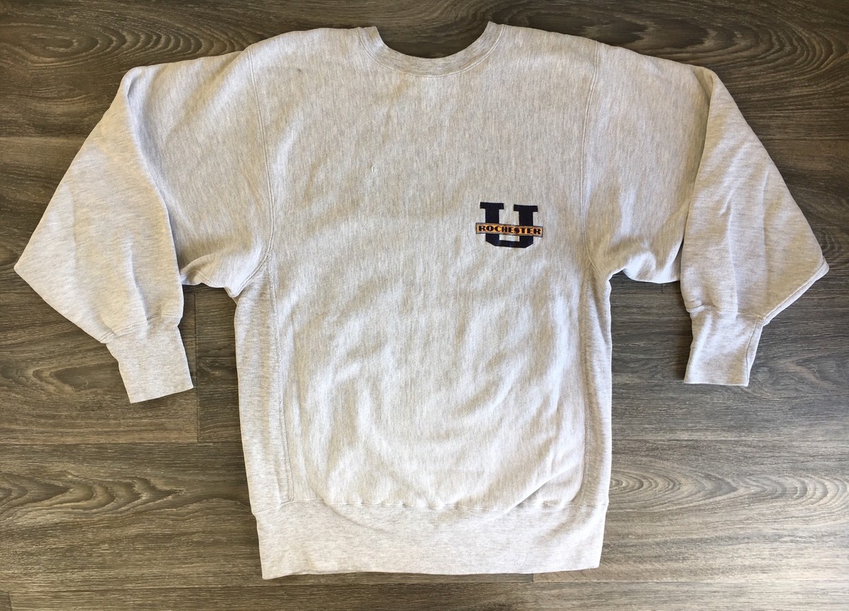 Champion Reverse Weave Sweatshirt Vtg 90s Rochester Crew Neck USA