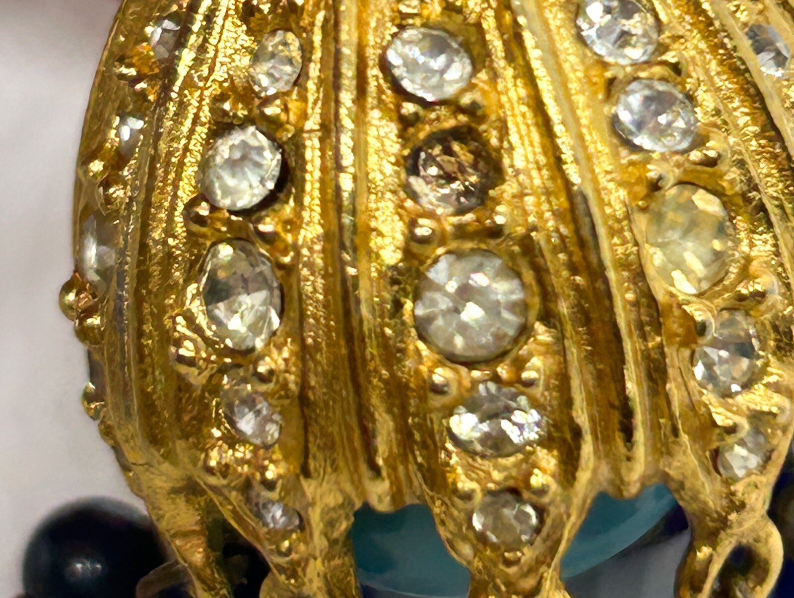 RARE KJL Kenneth J Lane Runway Chandelier Turquoi… - image 4