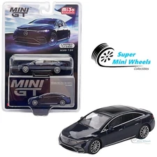 Mini GT 1:64 Mercedes-Benz EQS 580 4MATIC Nautical Blue Metallic #559