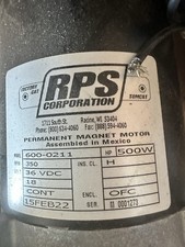 RPS Corp Part #600-0211D Motor 0.75 HP 350 RPM