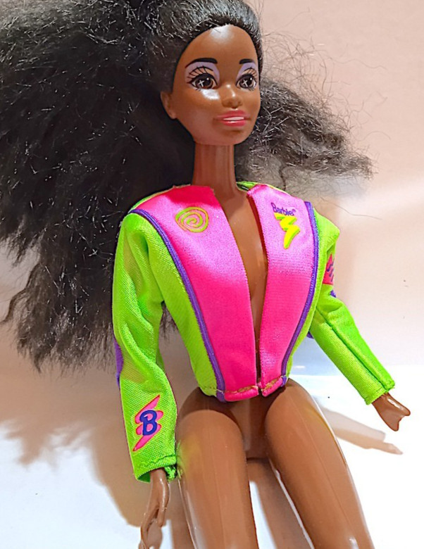 BARBIE CICLISTA 1993 Mattel giacca neon B117B