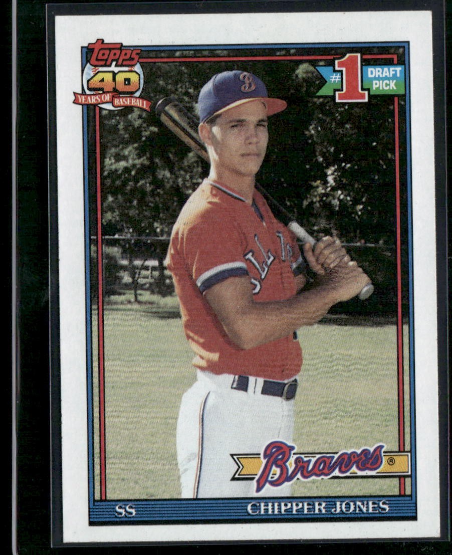1991 Topps Chipper Jones #333 Rookie