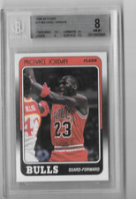 1988-89 Fleer Michael Jordan #17 BGS 8 NM-MT WITH CORNERS 10 SUB GRADE