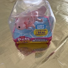 Zuru Pets Alive Swimming Axolotls Pink Real Swimming Action