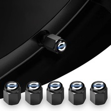 5Pcs Car Wheel Tire Valve Caps Metal Stem Cover For Volvo XC60 V50 V40 XC90 S60