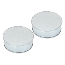 2 Pcs 5 Inch Metal Tee Cap, Galvanized Steel Duct End Cap Dry Vent Cover