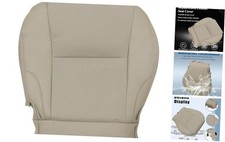 Front Driver Side Bottom Perforated Microfiber Leather Replacement Seat Tan