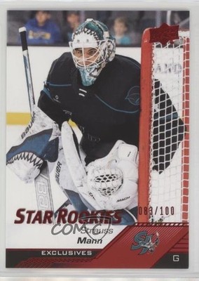 2022-23 Upper Deck AHL Star Rookies Exclusives 83/100 Strauss Mann #138 7i6