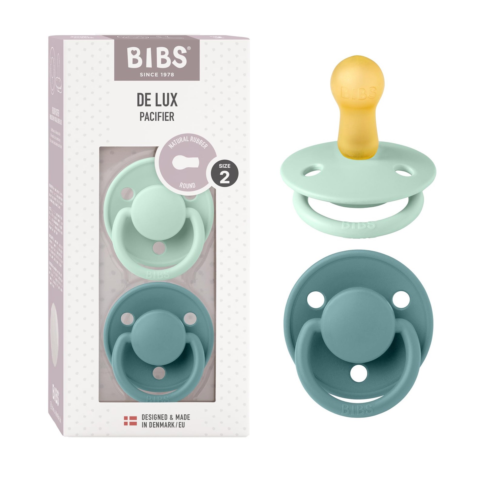 Tétine De Lux lot de 2 sucettes pour apaiser les nuits de bébé de 6-18 mois