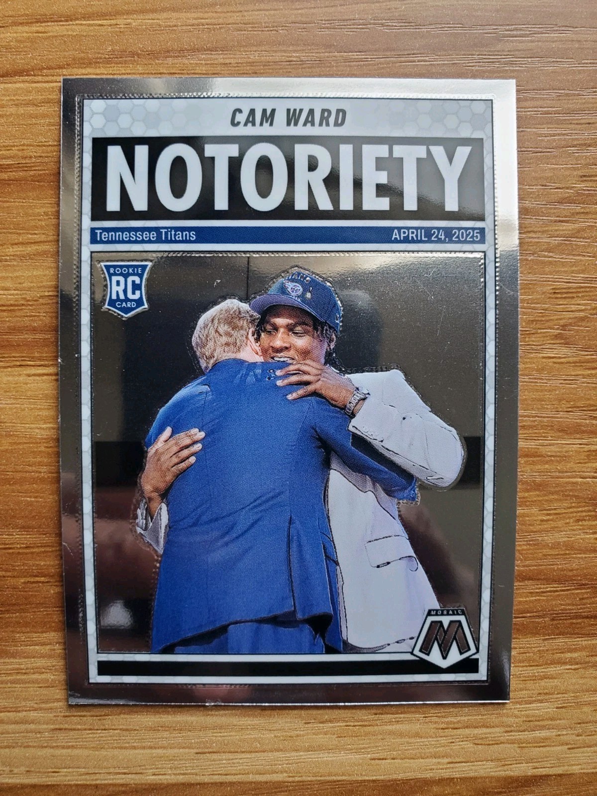 2025 Mosaic Cam Ward RC Notoriety #17 Titans