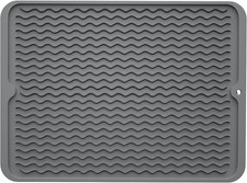 Silicone Dish Drying Mat for Kitchen Counter, Eco-Friendly Fast Dry Dish Mat,