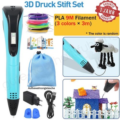  3DPrinting Pen 3D Druckstift 3D Stifte Set PLA Filament 3D Drucker StiftKinder