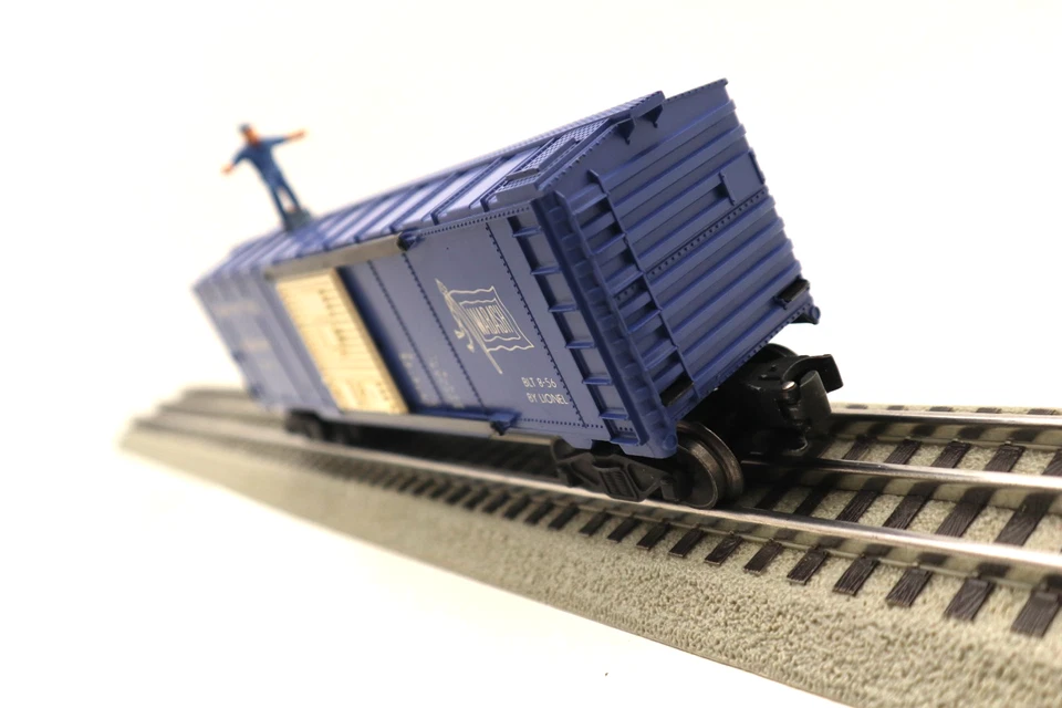 Lionel PW 1956 O, Wabash, Operating Brakeman Box Car  #3424 C-7 Excellent - Image 4 of 4