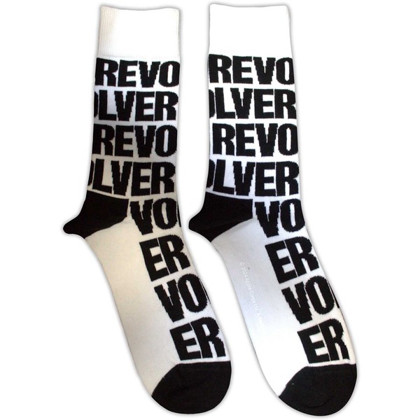 The Beatles Socken Revolver Text Repeat (Uk GrößE 7-11) Offiziell-image