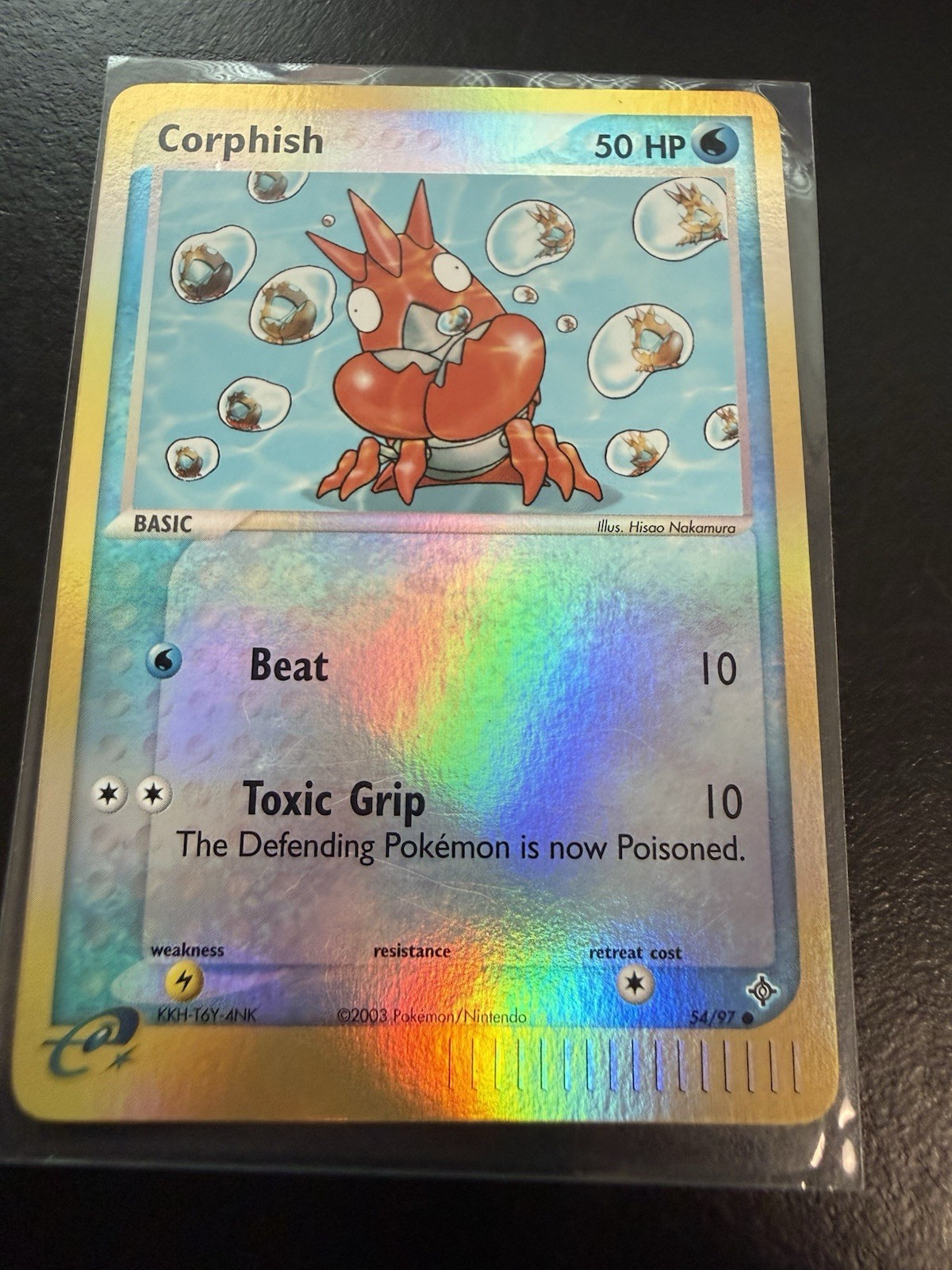 Pokémon TCG Corphish Reverse Holo Rare Card 54/97 Dragon NM Condition