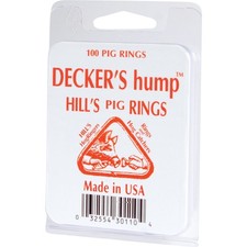 Bague de cochon en acier Decker Hill's (paquet de 100) #1 Decker Hill's #1 032554301104 acier