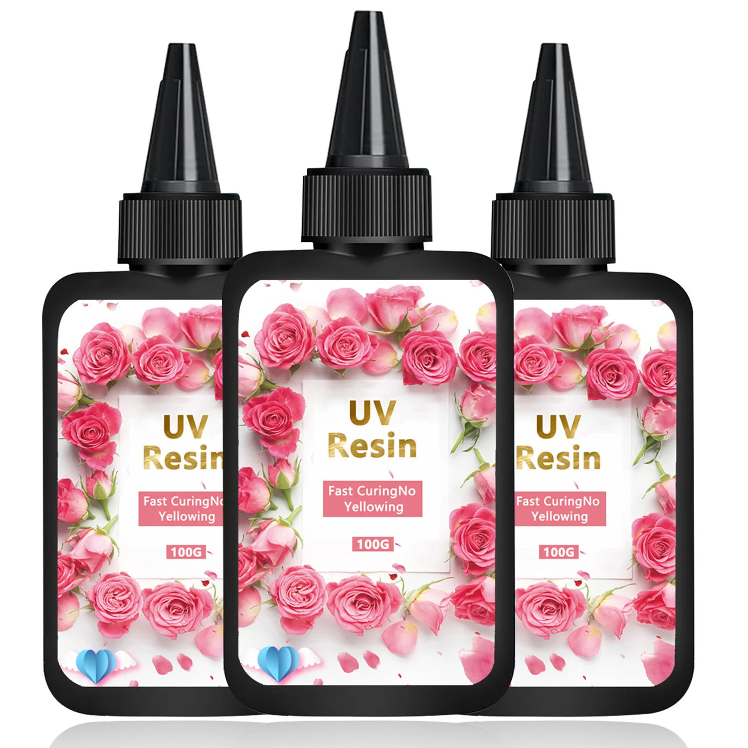 UV Curing Crystal Clear Epoxy Hard Glue for Silicone Molds