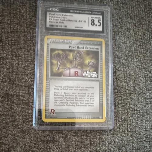 Pokémon Pow! Hand Extension EX Team Rocket Returns 85/109 CGC 8.5 Reverse Holo