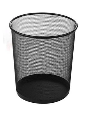 Best House Metallgitter Papierkorb Papierkorb Mülleimer rund schwarz 