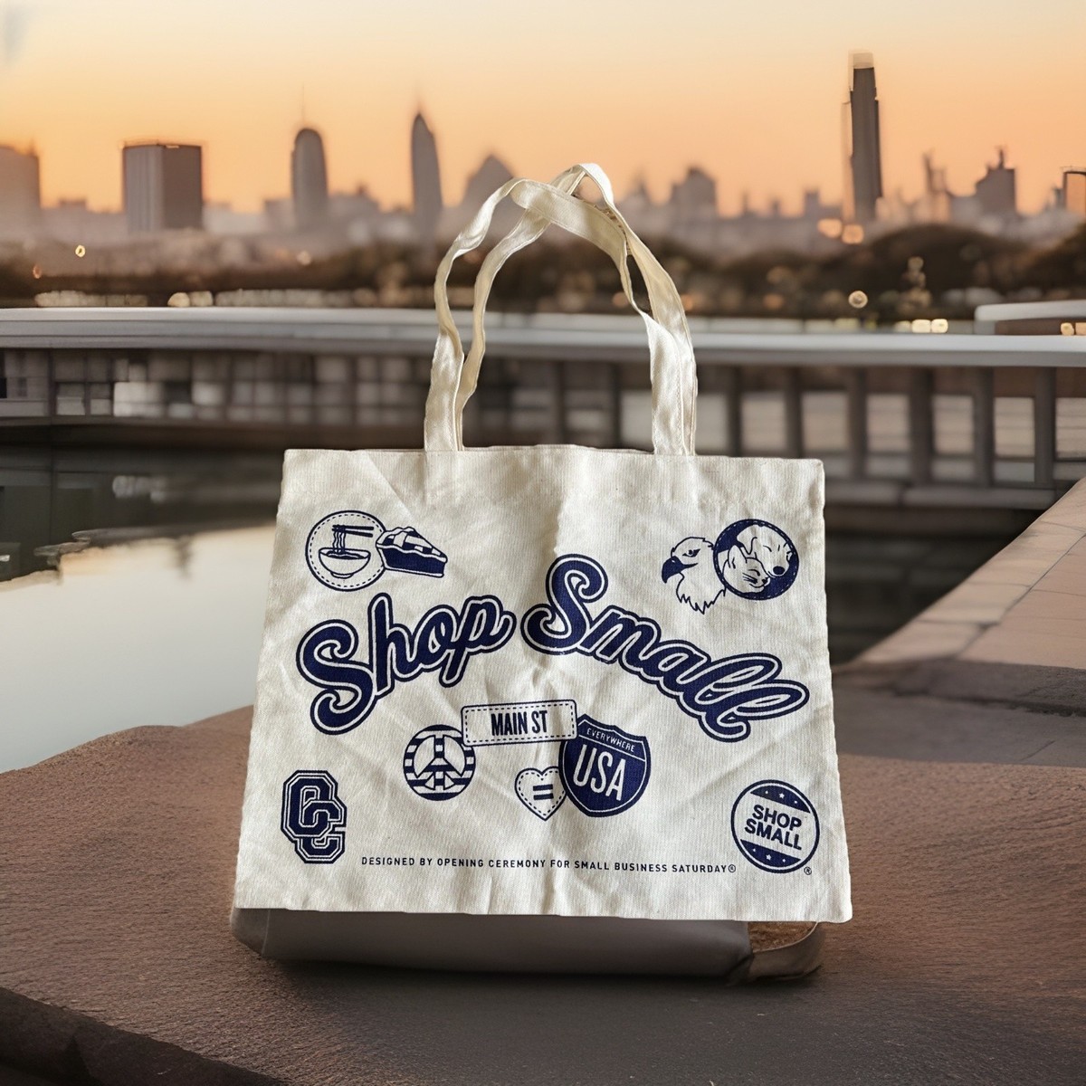 Shop Small Business Saturday American Express Canvas Shopping Tote 