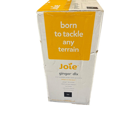 Joie Ginger DLX Full-Size Stroller - Shale: Collapsible, Height-adjustable seat