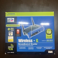 LINKSYS Wireless-G 2.4GHz Broadband Router Model #WRT54G New Open Box
