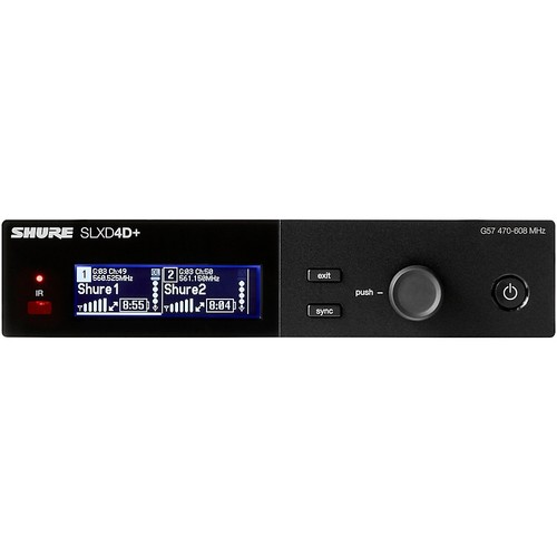 Shure SLXD4D+ DualChannel Digital Wireless Receiver  Band G57 Refurbished