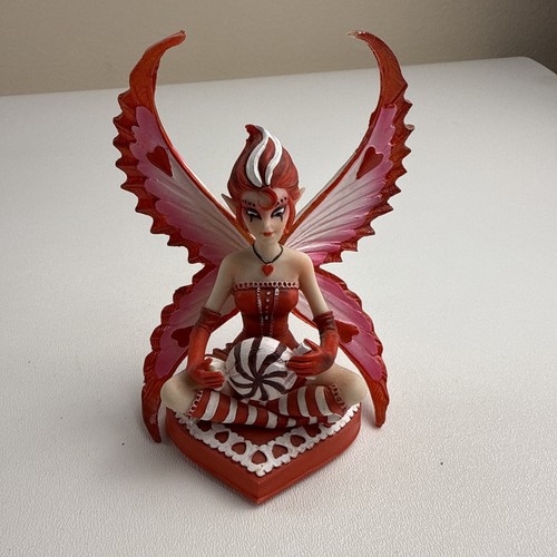 Anne Stokes Sugar Strawberry Cream Fairy Trinket Box lid only read