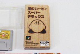 Kirby Super Deluxe Star Boxed No Manual W/ Command Card SFC Super Famicom Japan