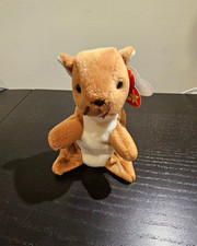 1996 Original Ty Beanie Baby- Nuts the Squirrel Plush Stuffed Animal w Tag