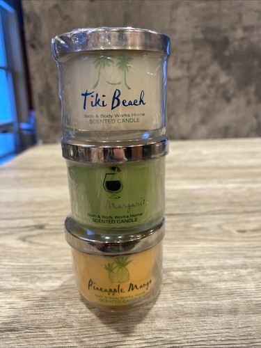 Bath & body Works mini candles tiki Beach, island margarita, pineapple mango - Picture 1 of 8
