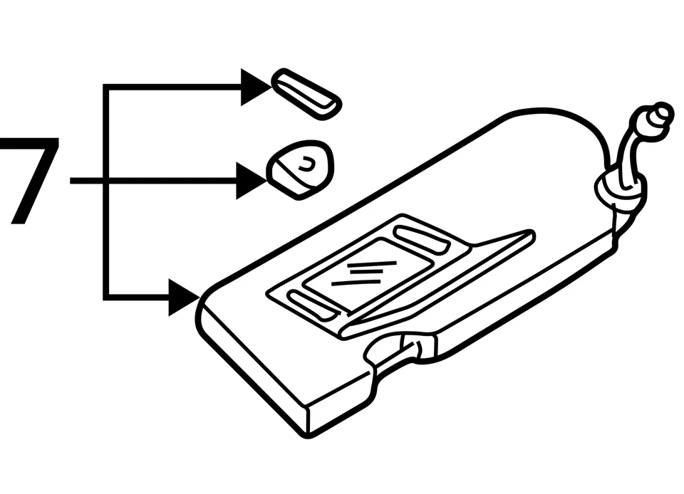 Infiniti I35 2002-2003 pasajero parasol espejo parasol derecho beige X27N5 Foto 4 de 4