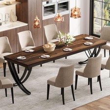 78 inch Rectangular Farmhouse Dining Table wi...